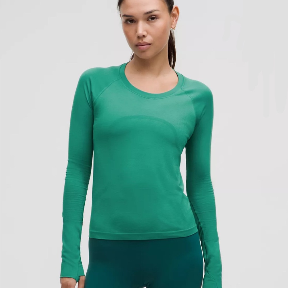 Green Long Sleeve Women's Top
